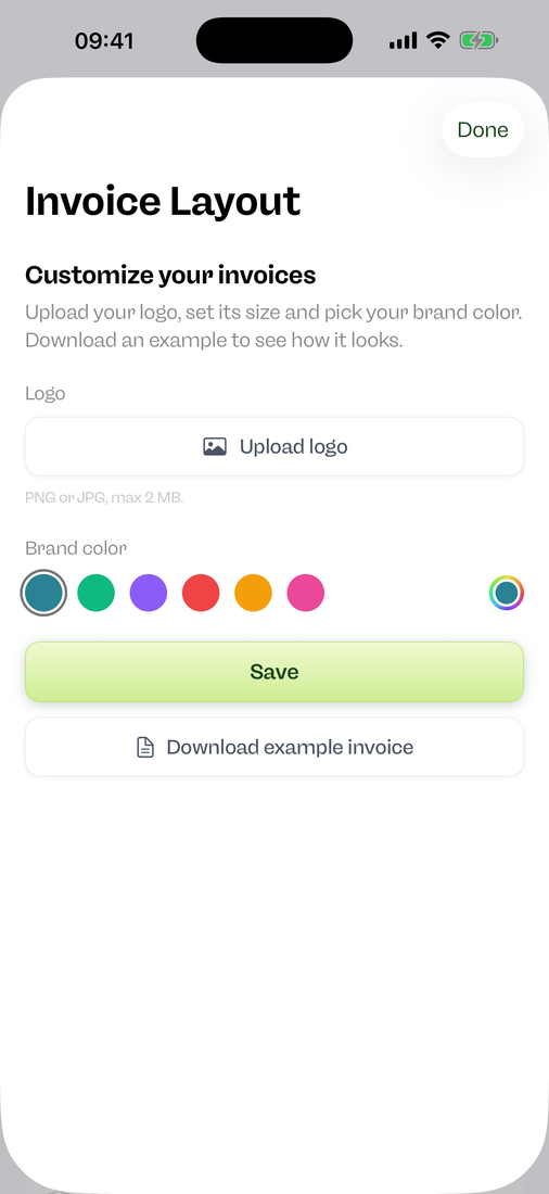 Customize your invoice